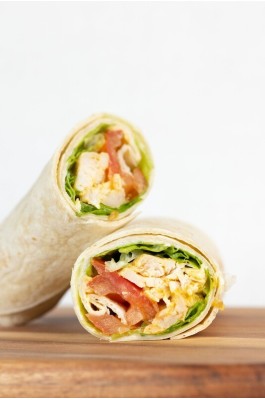 Wrap poulet mayonnaise-curry