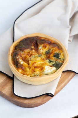 Quiche chèvre-épinards