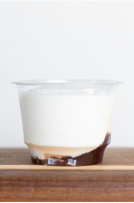 Fromage blanc confiture de fraise